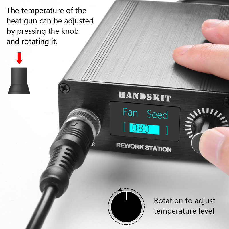 T12 البنادق الحرارية OLED شاشة - مراجعة Hot Air Rework Station T12 وسعره