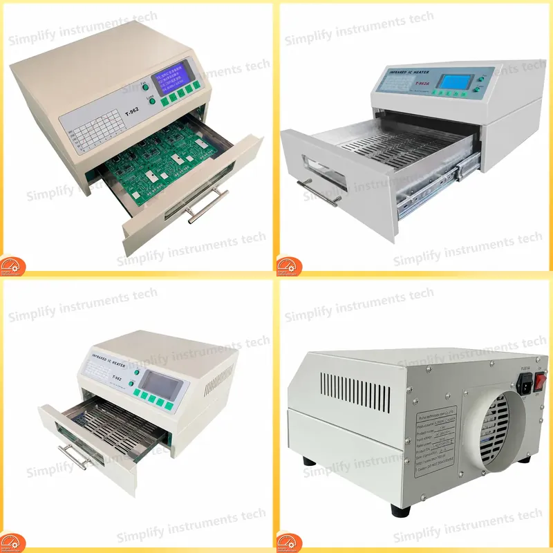 فرن إعادة تدفق T962 بجهد 110 ف - مراجعة Reflow Oven Pcb T962 وسعره